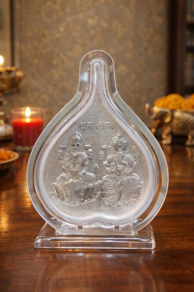 Lakshmi Ganesha Peepal Frame mini