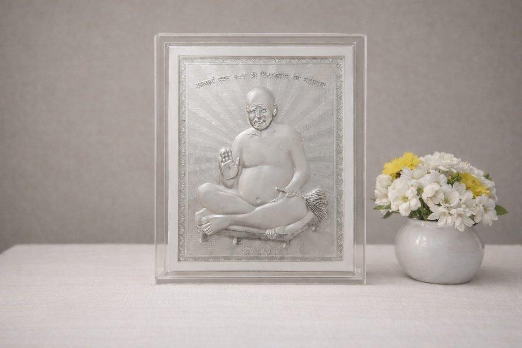 Vidhyasagarji Silver Frame