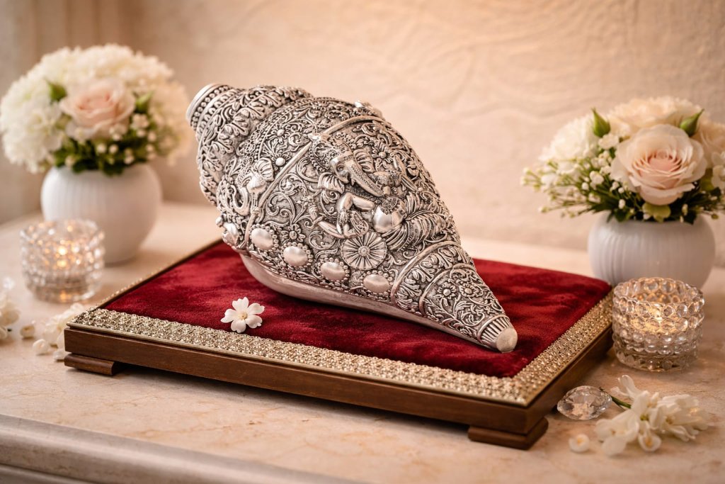 Silver Ganesha Shankh