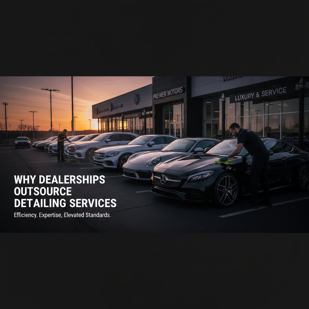 Why Dealerships Outsource Detailing Services