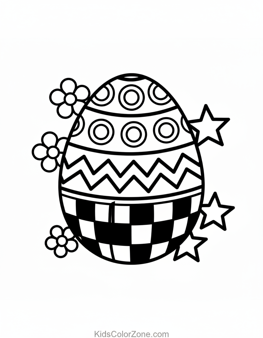 Easter egg Coloring Sheet 7