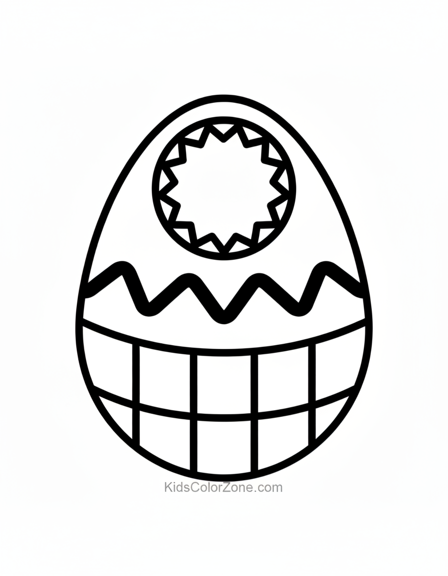 Easter egg Coloring Sheet 8