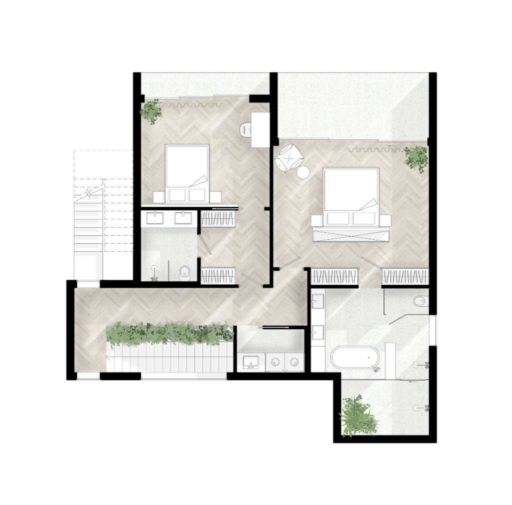 2BR — Second Floor