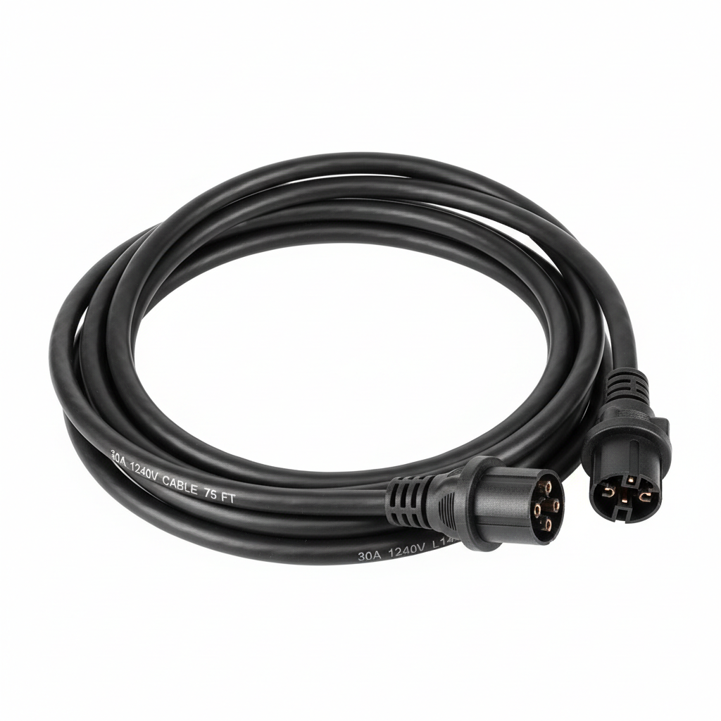 30A 120/240V L14-30 Twistlock power cable 75'