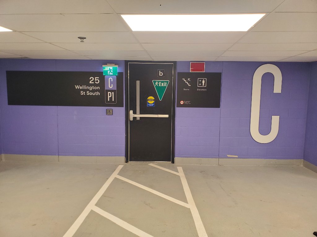 Parking Garage Wayfinding - Wellington St South