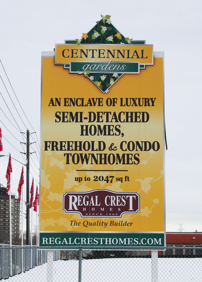 Regal Crest Homes Exterior Signage