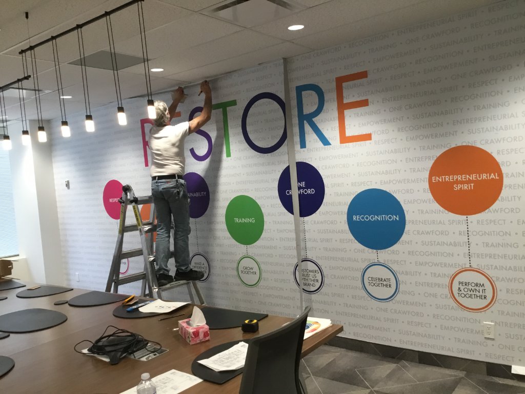 Wall Graphics Installation