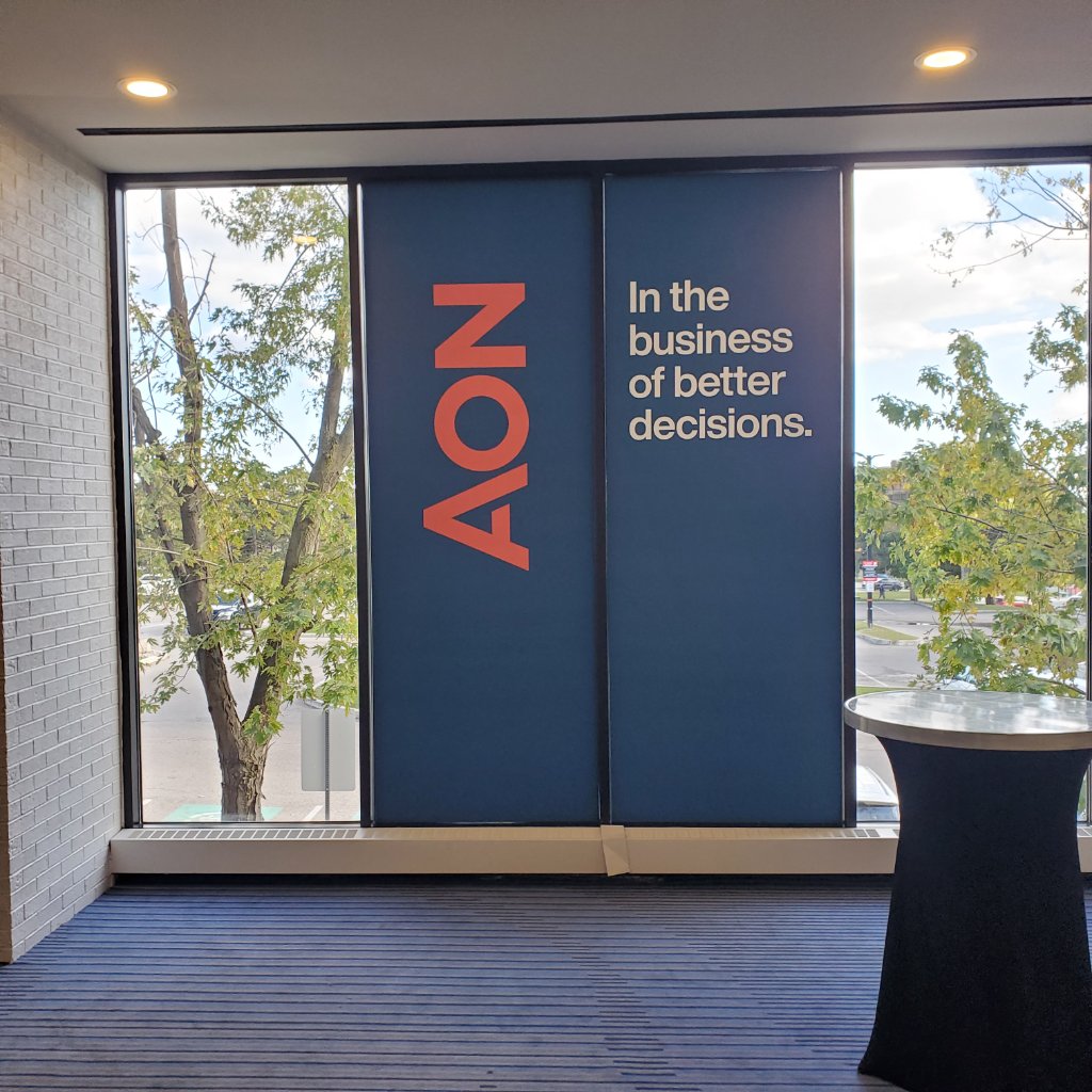 Aon - Window Graphic Banners