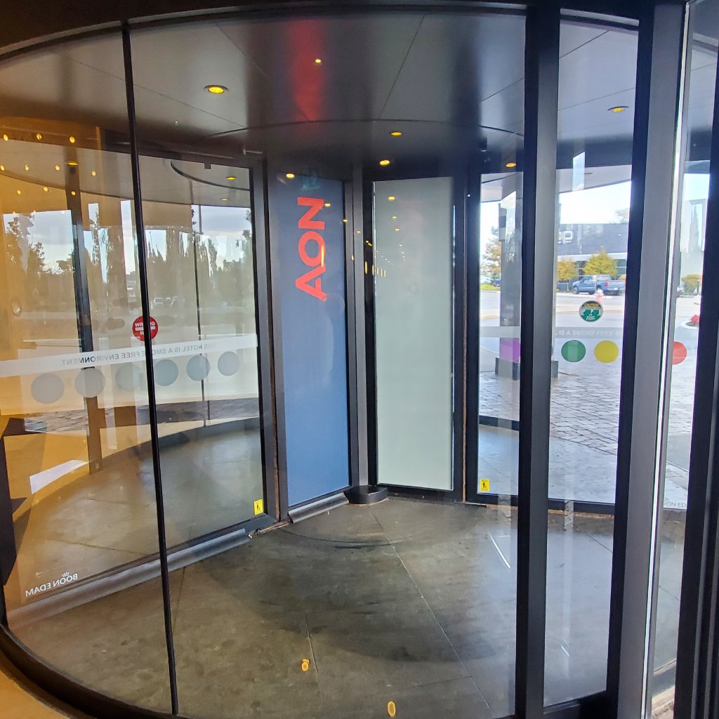 Aon - Hotel Entry Revolving Door Decal