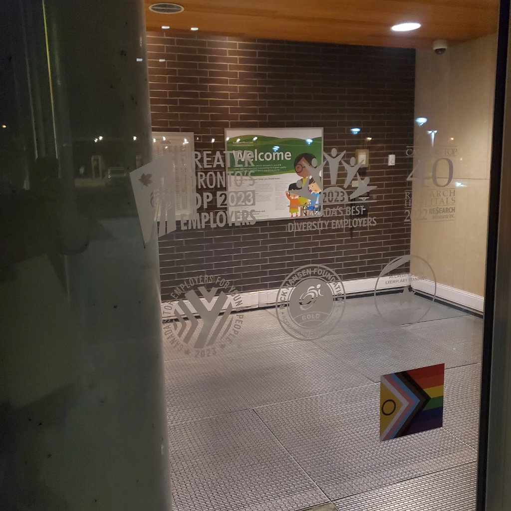 Holland Bloorview - Awards Glass Decal