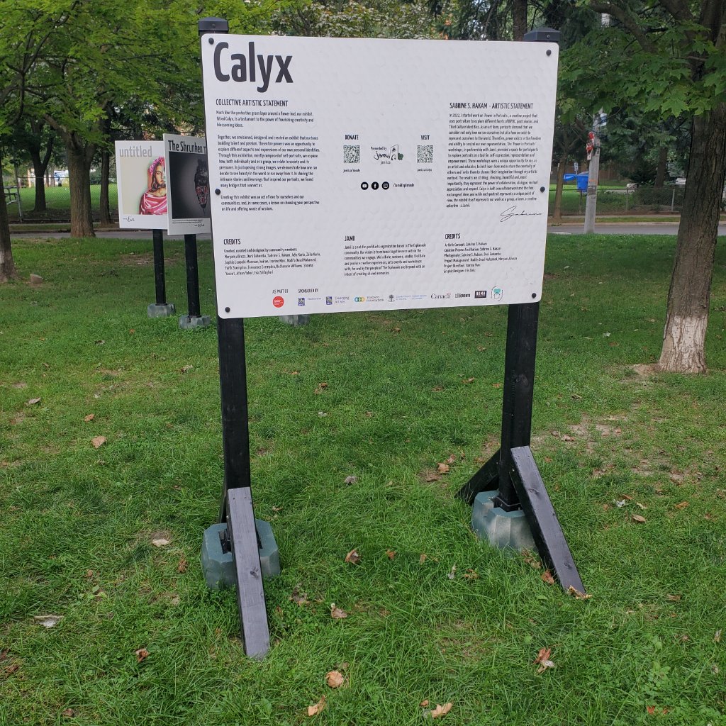 Calyx Exhibition - Outdoor Signage
