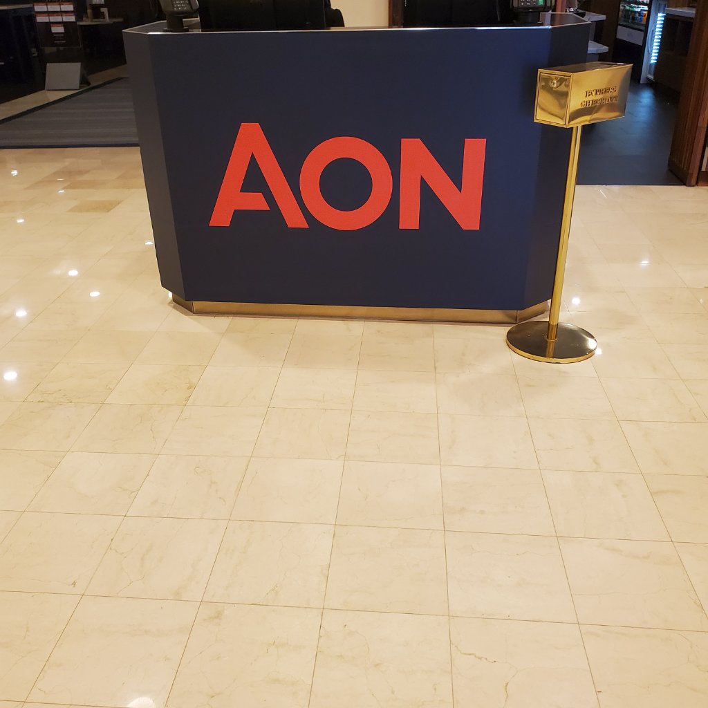 Aon - Reception Desk Side View