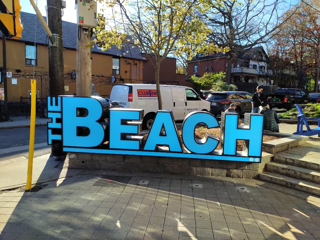 The Beach LED Sign