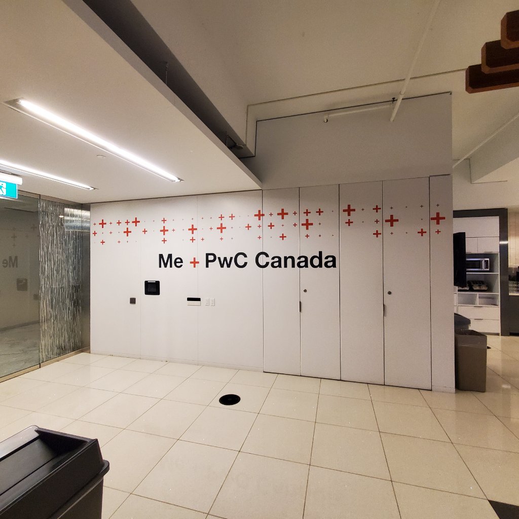 PwC Canada - Office Wall Graphics Wide View