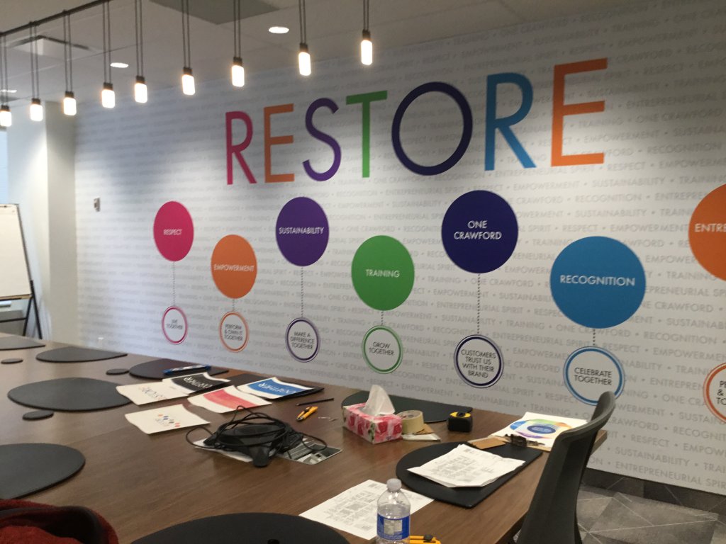 Corporate Wall Branding