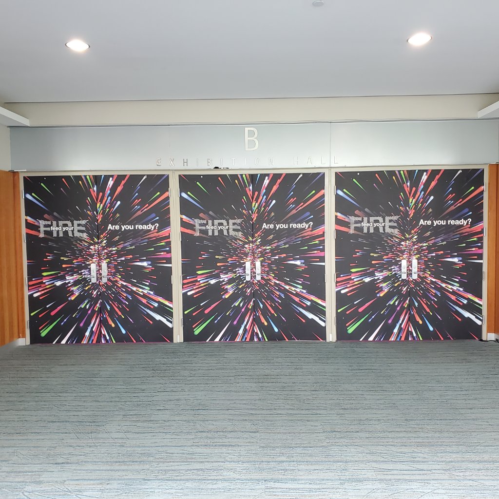 Event Setup - Exhibition Hall Door Wraps