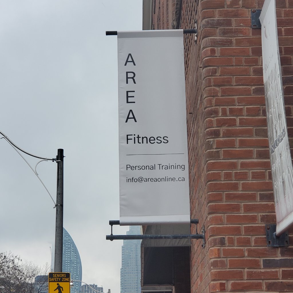 AREA Fitness - Exterior Hanging Banner