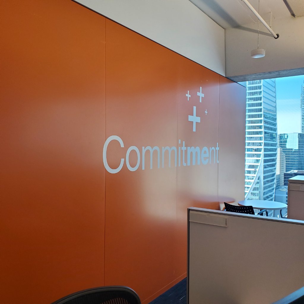 PwC Canada - Commitment Orange Wall