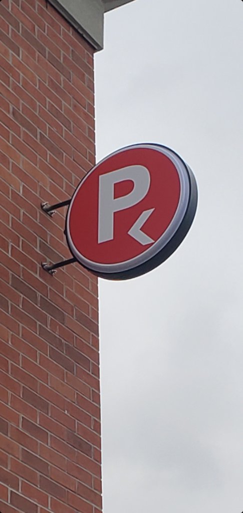 Lot 512 - Round Parking Sign