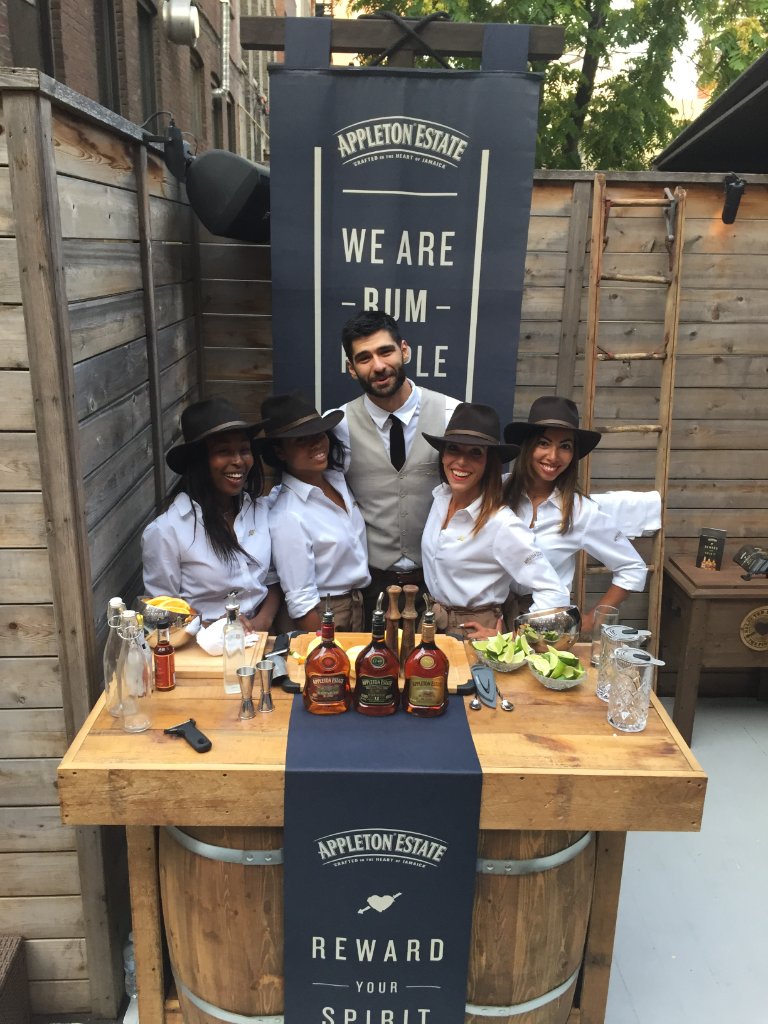 Appleton Estate Rum - Outdoor Event Banner with Staff