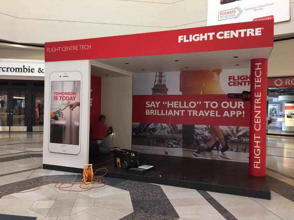 Flight Centre Booth Display