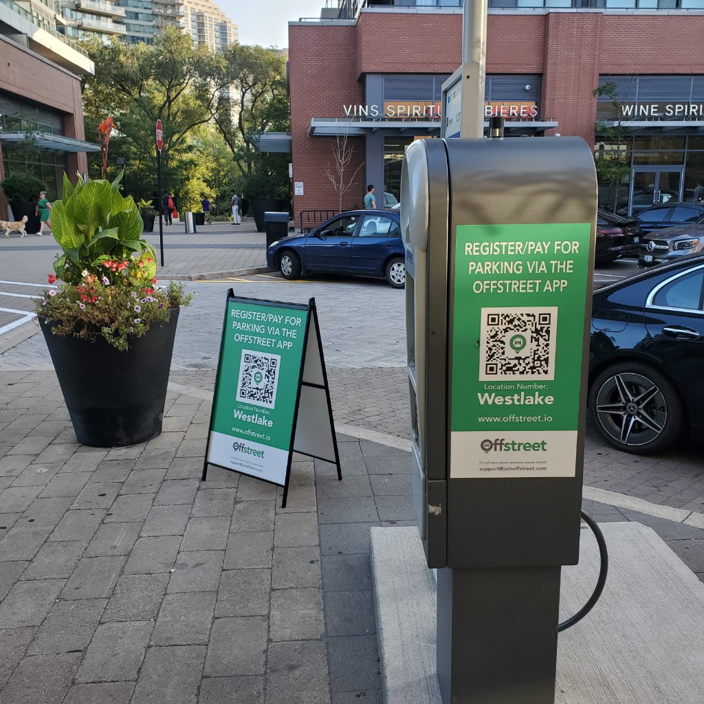 Offstreet Parking - A-Frame & Kiosk Signage