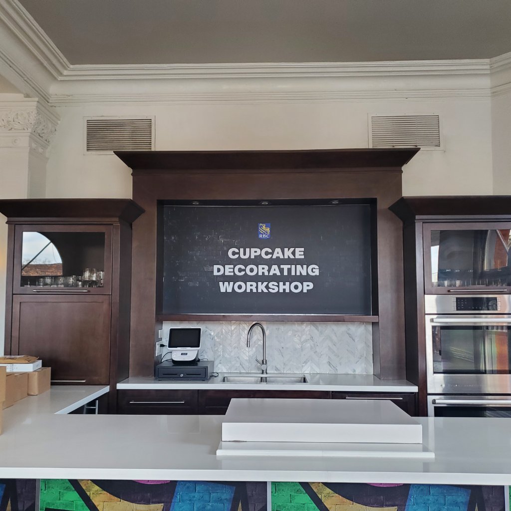 RBC Cupcake Workshop - Kitchen Counter Sign