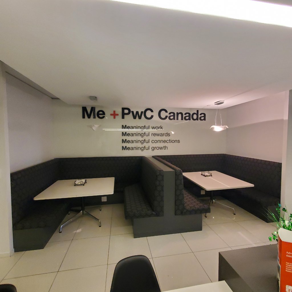 PwC Canada - Breakroom Wall Branding