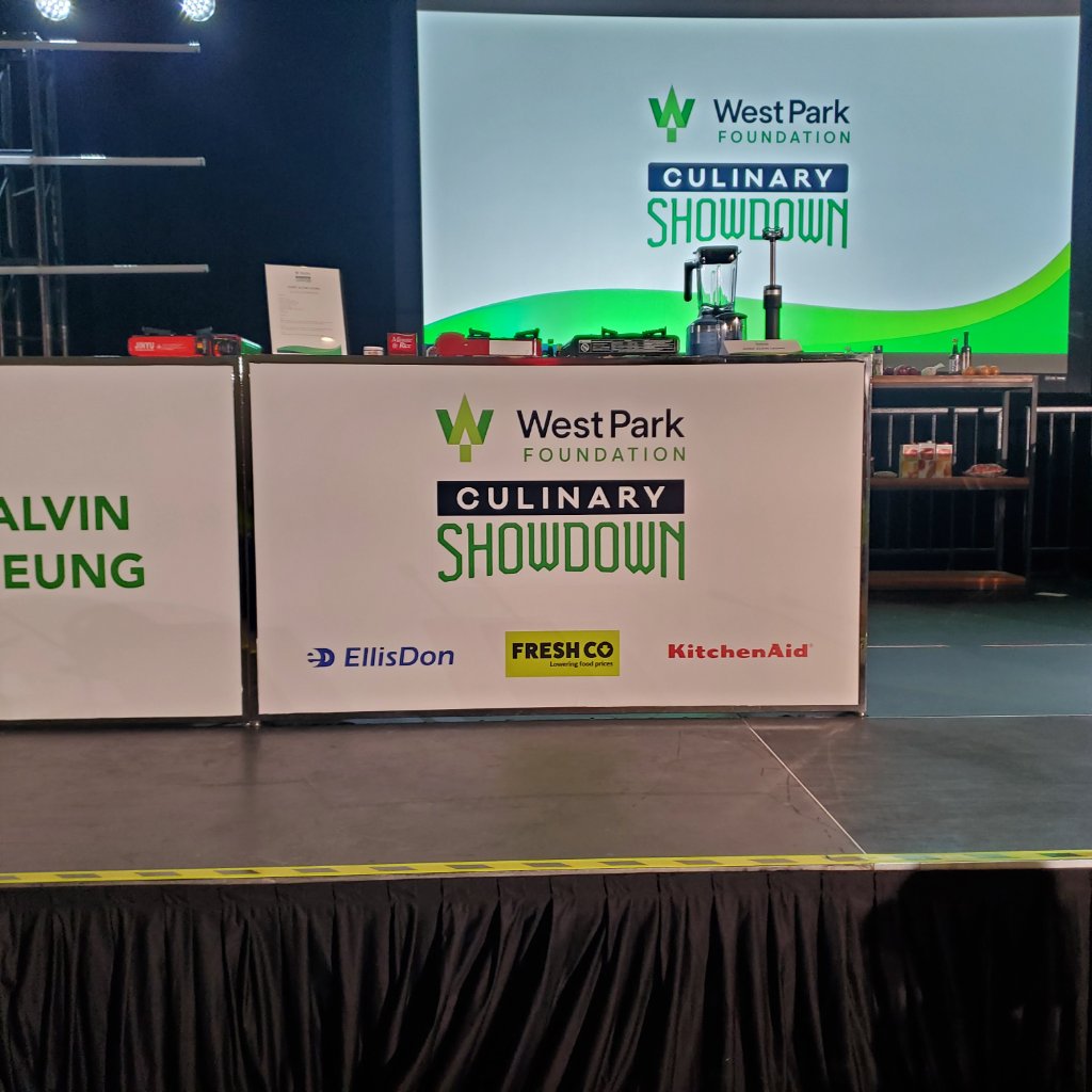 West Park Foundation - Culinary Showdown Stage Signage