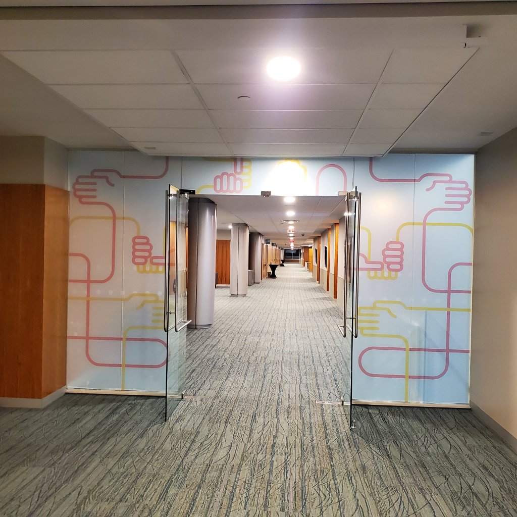 Interior Glass Wall Graphics
