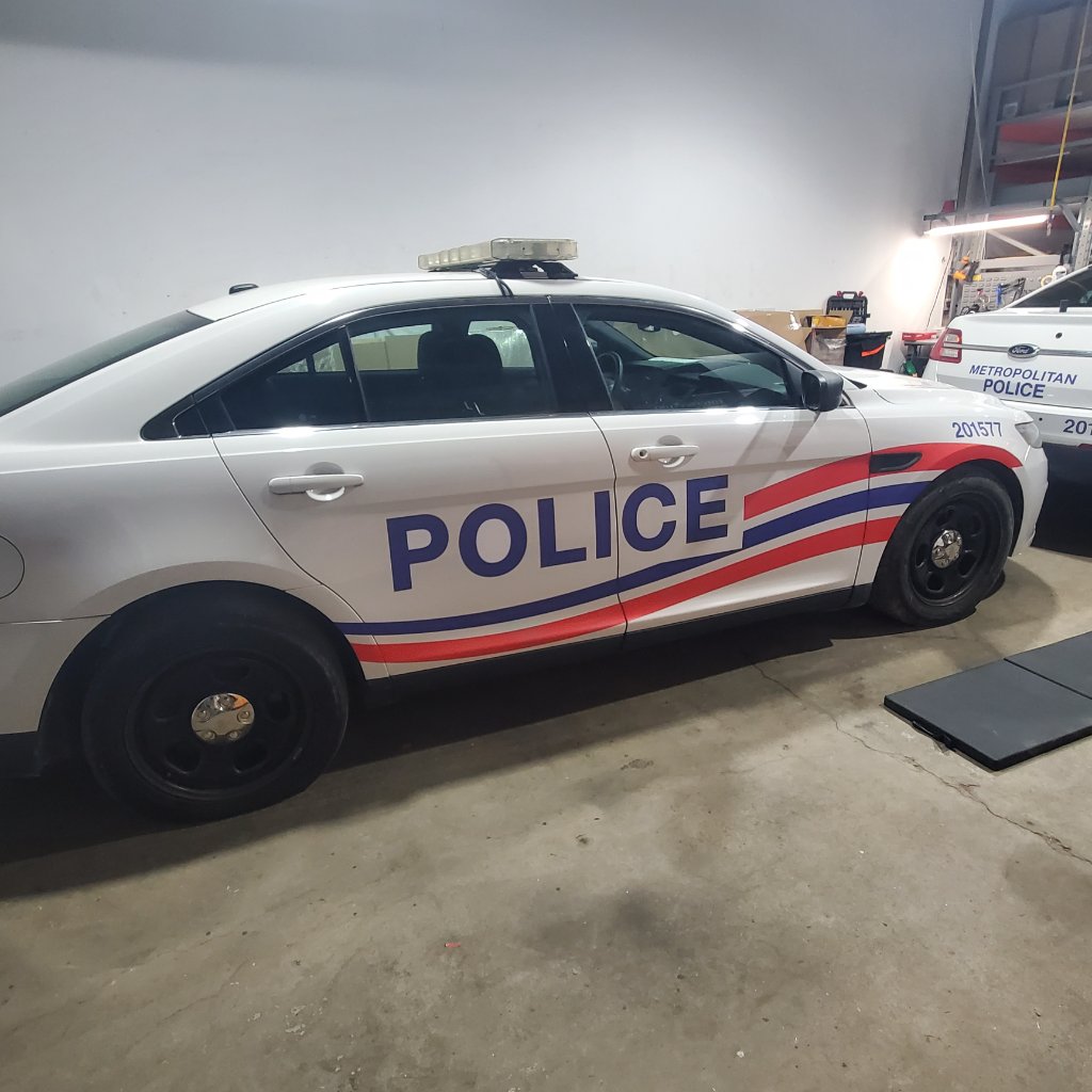 Film/TV Police Car Wrap - Side Profile
