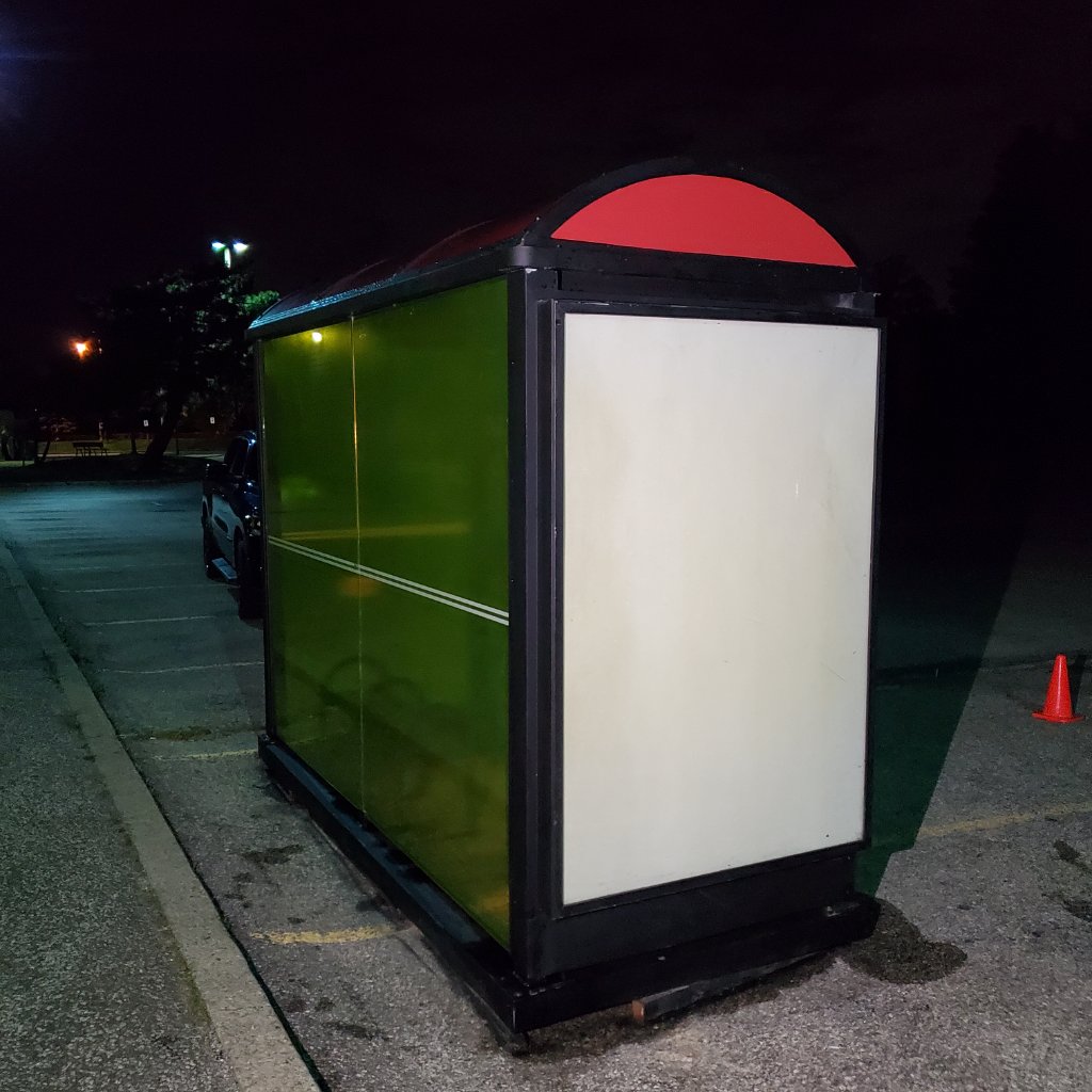 Bus Shelter - Side View Night