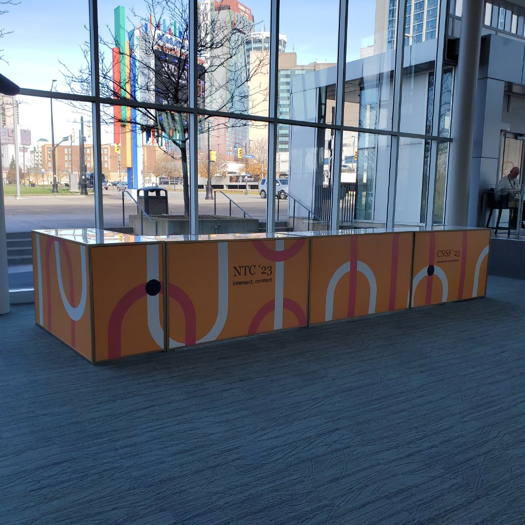 NTC/CNSF '23 - Branded Reception Counter Wrap