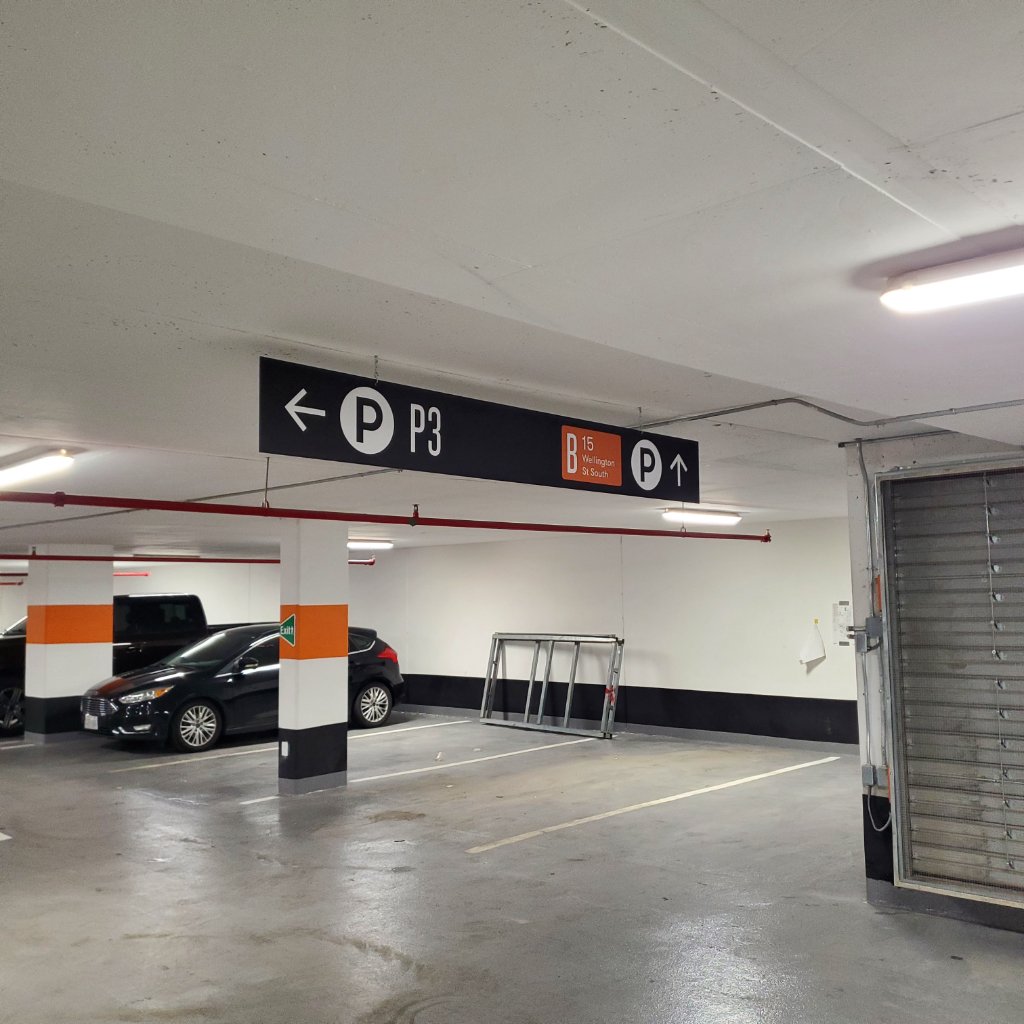 Parking Garage Wayfinding & Traffic Safety Signage