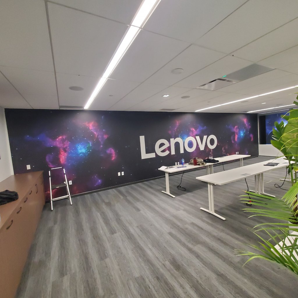 Lenovo - Galaxy Wall Mural