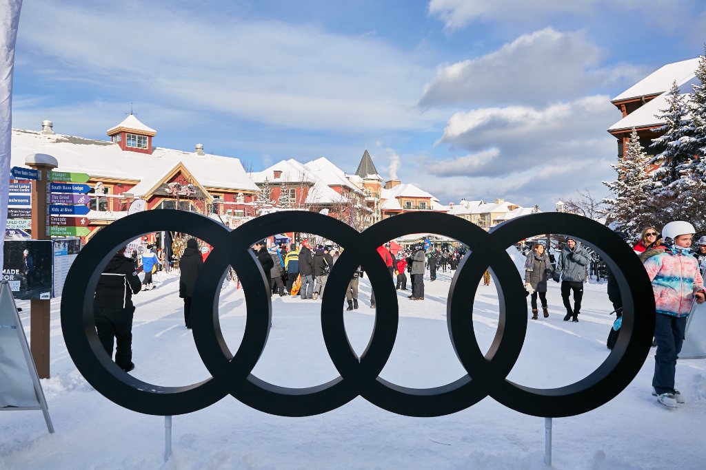 Olympic Rings Village Display