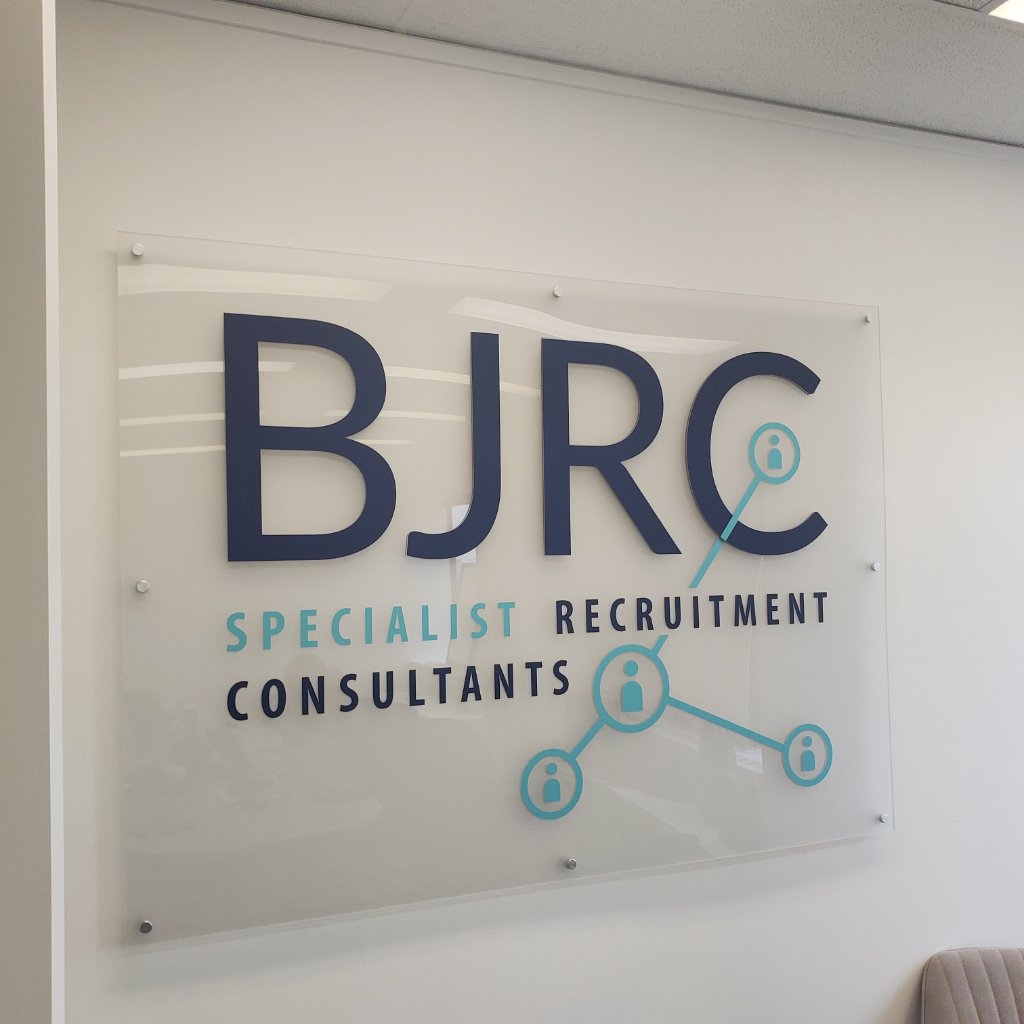 BJRC - Clear Acrylic Sign