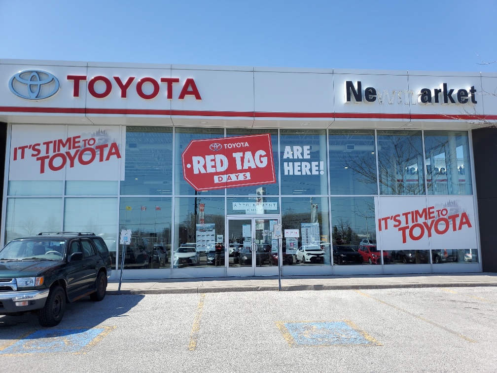 Newmarket Toyota - Red Tag Days Window Graphics