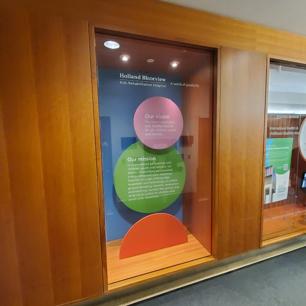 Holland Bloorview - Vision & Mission Display