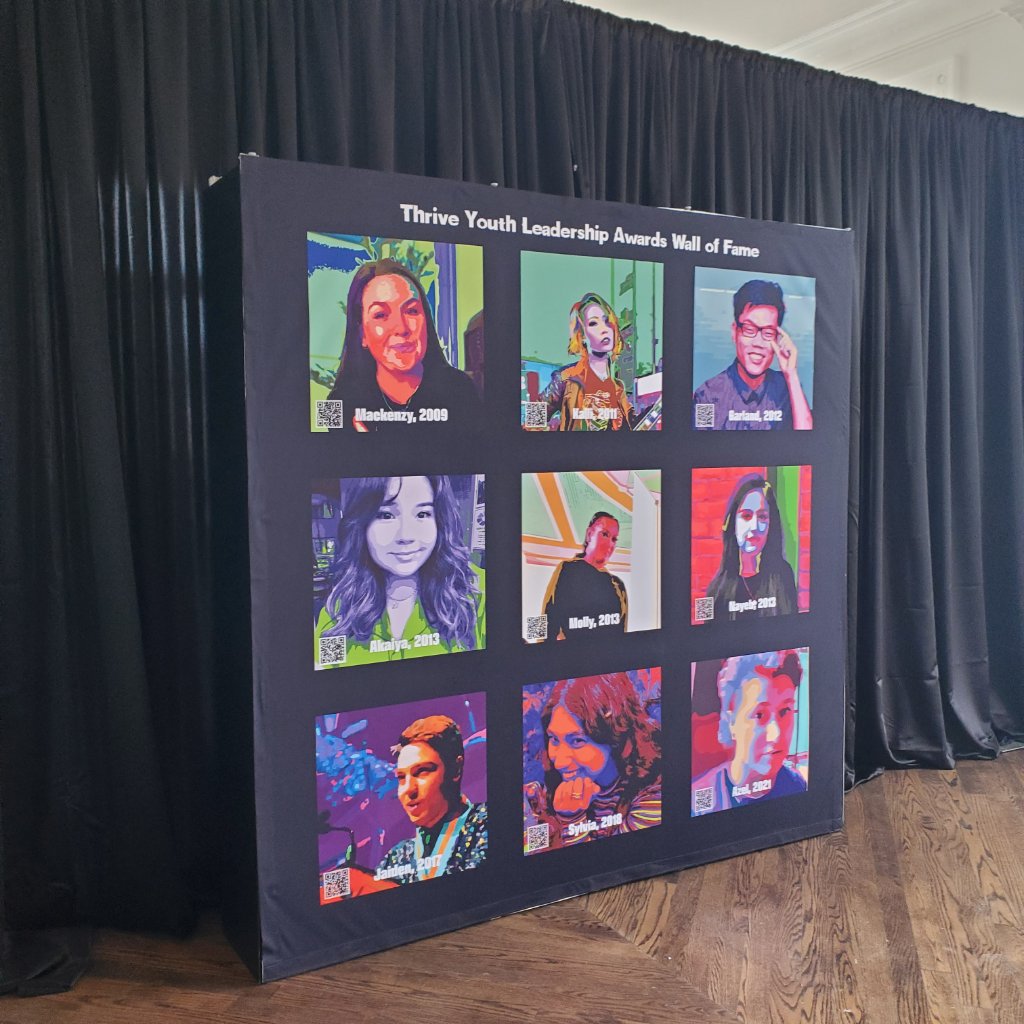 Thrive Youth - Wall of Fame Fabric Display