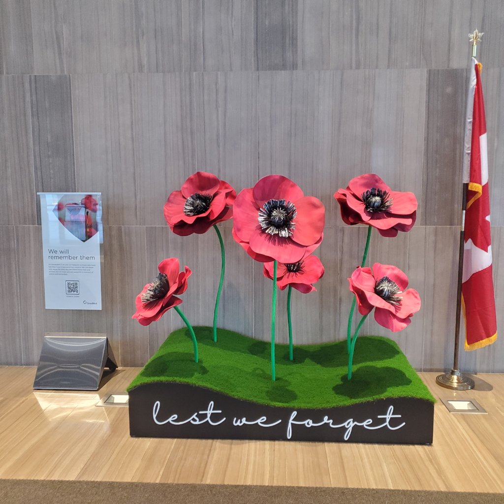 Lest We Forget - Remembrance Day Event Display