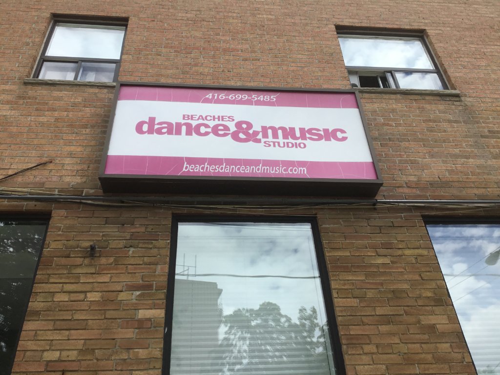 Beaches Dance & Music Studio - Exterior Lightbox Sign