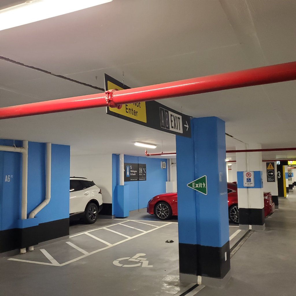 Parking Garage Wayfinding & Traffic Safety Signage
