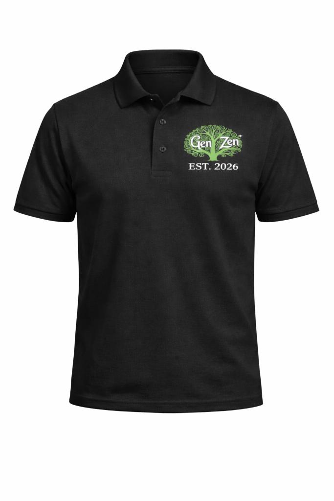Gen Zen Green Tree Polo