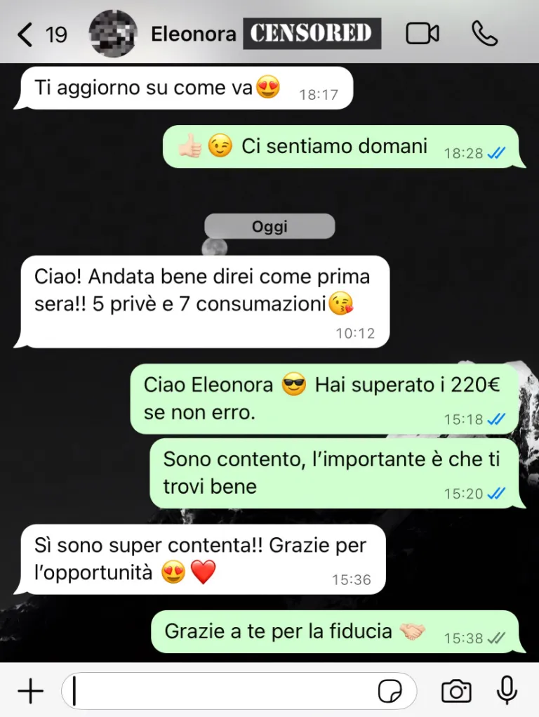 Testimonianza guadagni 2