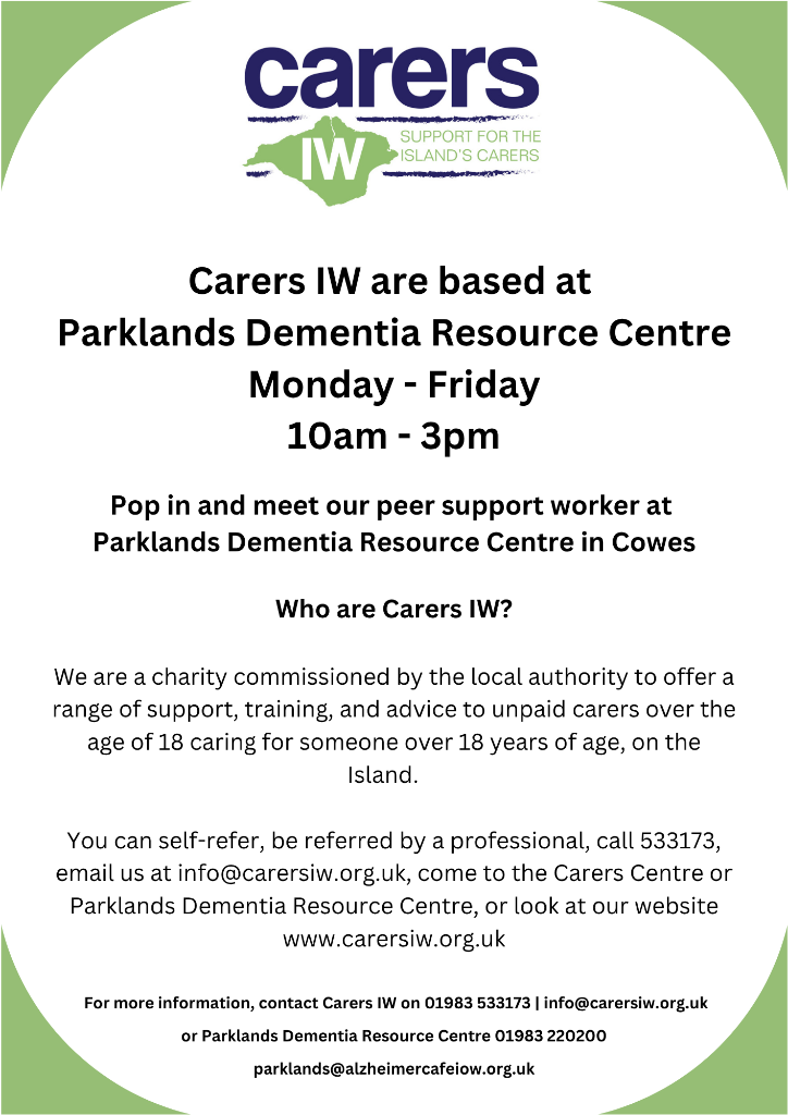 Carers IW at Parklands Dementia Resource Centre
