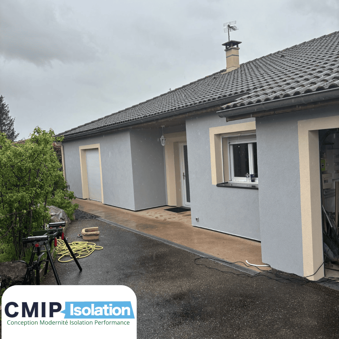 Isolation thermique par extérieur à Diémoz