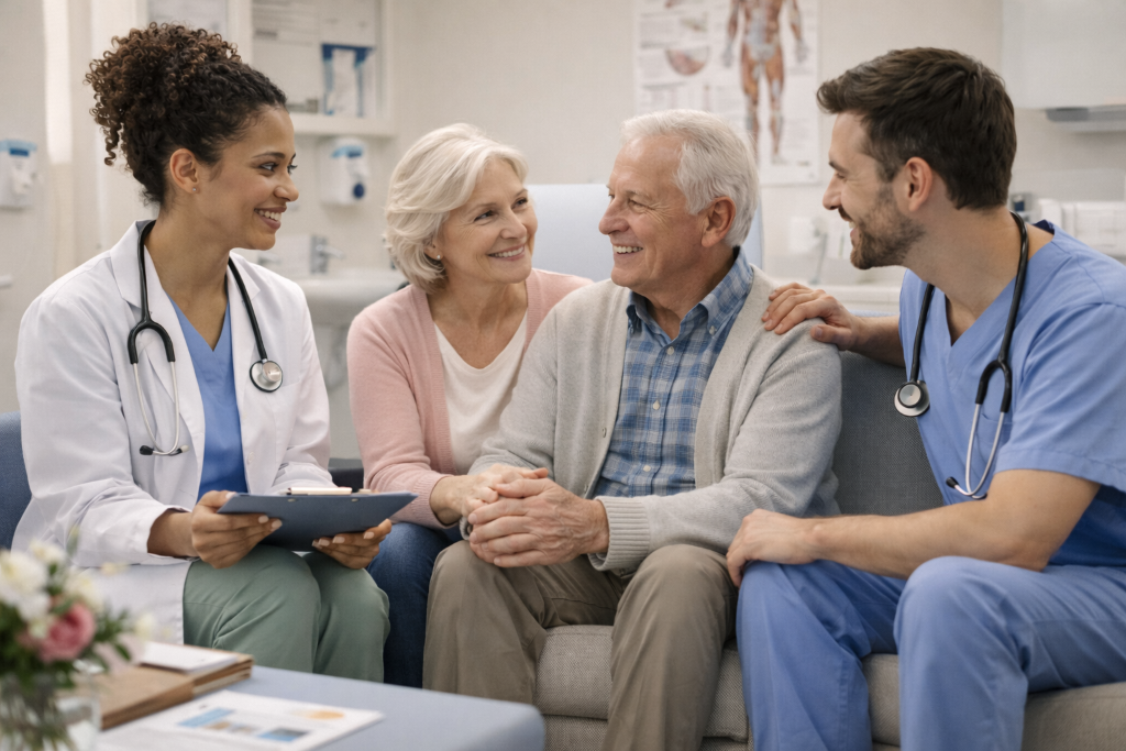 Palliative care specialist with patient in Atlanta, Georgia — person-centered serious illness care