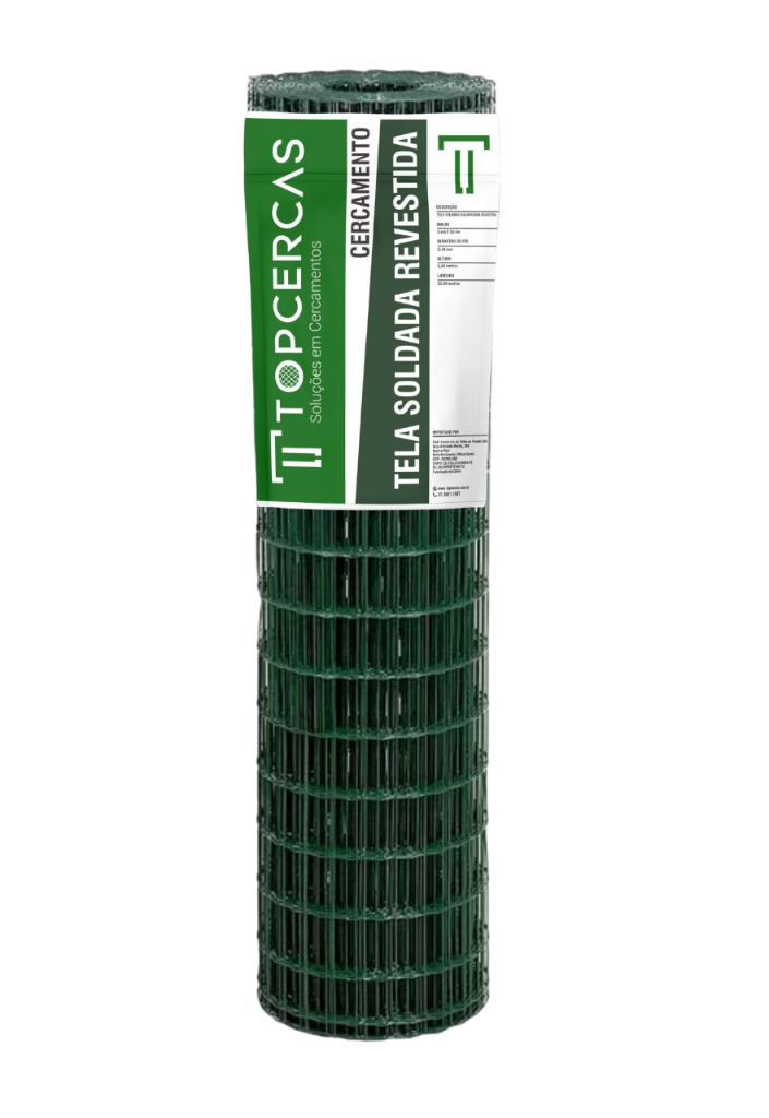 Tela Soldada Revestida - Tela revestida em PVC para maior proteção, durabilidade e estética. - Instalação profissional TOPCERCAS