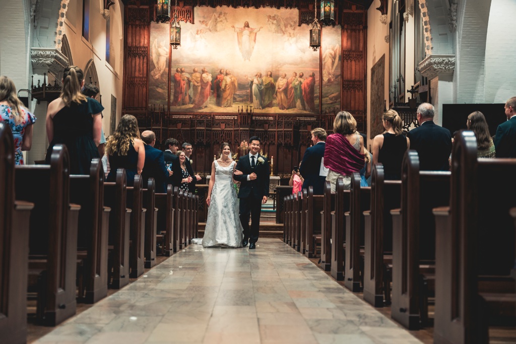Bride and groom sharing a first dance at their Pittsburgh wedding reception